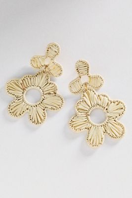 Rattan Deco Drop Earrings
