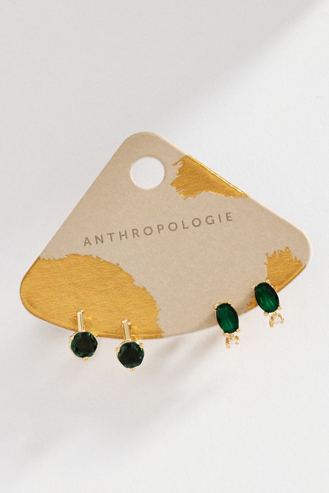 Multi-Stone Earrings, Set of 2 #1