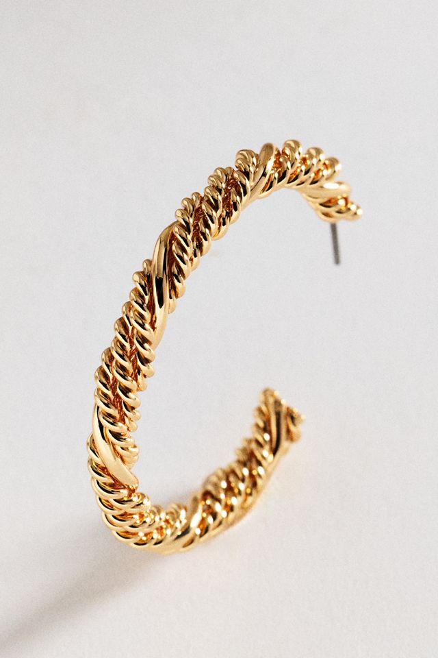 Aretes de Aro Trenzados #2