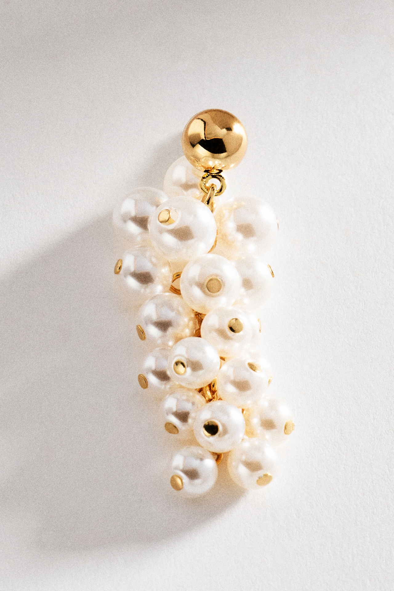 Pearl Cluster Drop Earrings