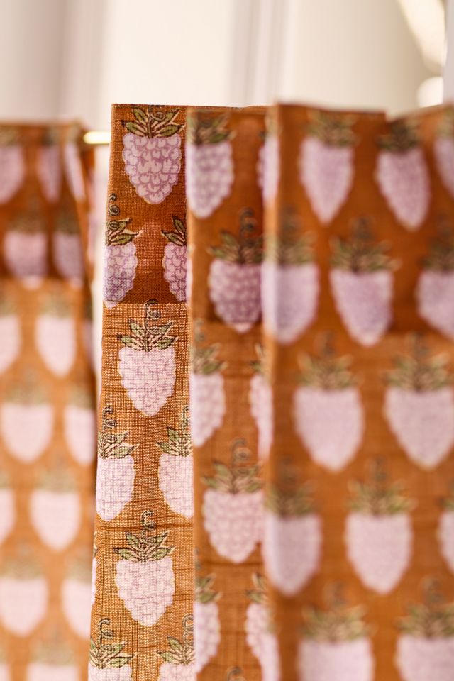 Whitney Printed Berries Cafe Curtain, Set of 2 #1