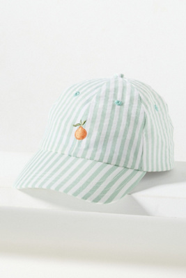 Frasier Sterling Seersucker Baseball Cap In Metallic