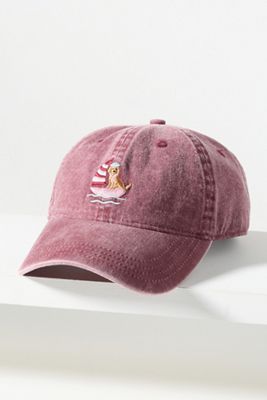 Anthropologie fraiser sterling hot dog novelty baseball cap hat NWOT New York Frasier Sterling Dog Baseball Cap | Anthropologie main image 4