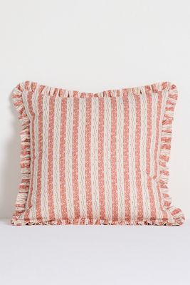 Ivy Cotton Printed Ruffle Pillow