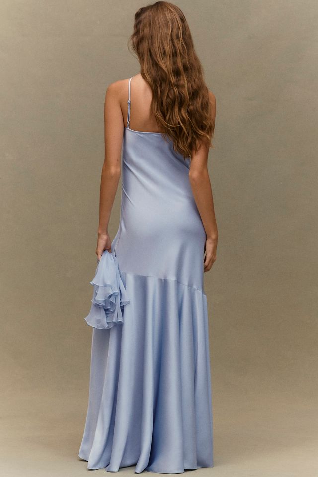 BHLDN Clara Satin Gown with Cape #1