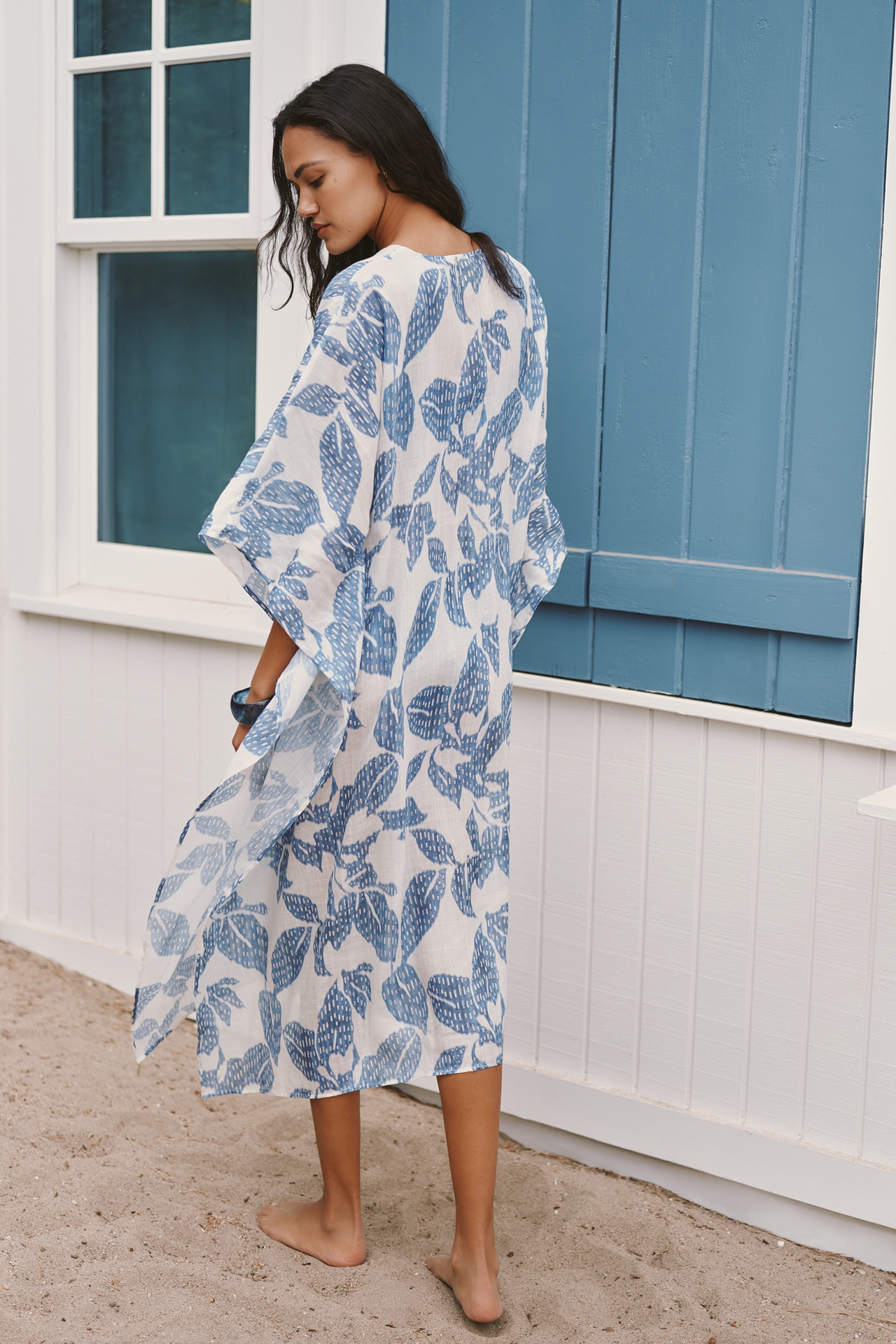 Celandine Botanical Sheer Kaftan