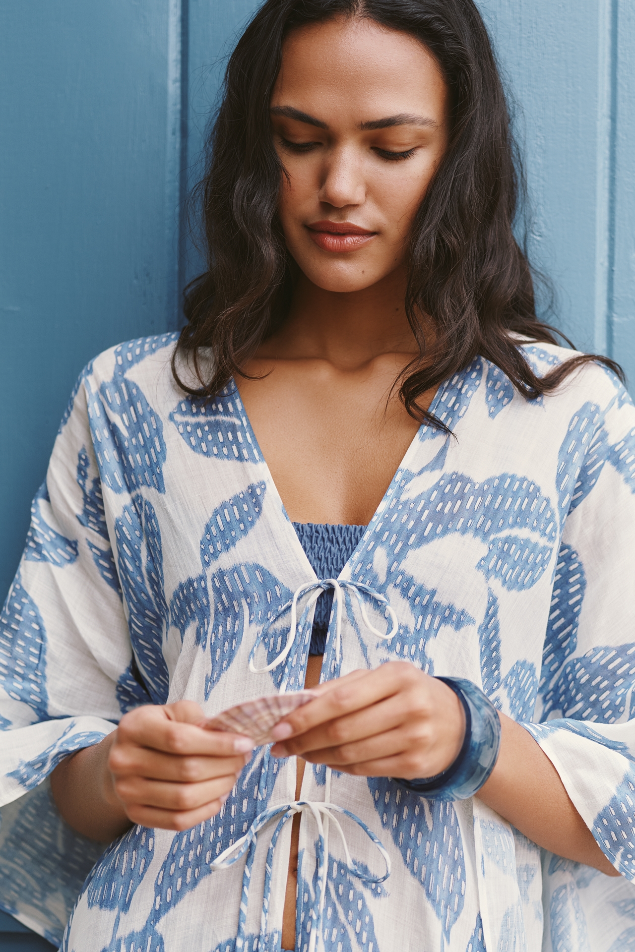 Celandine Botanical Sheer Kaftan