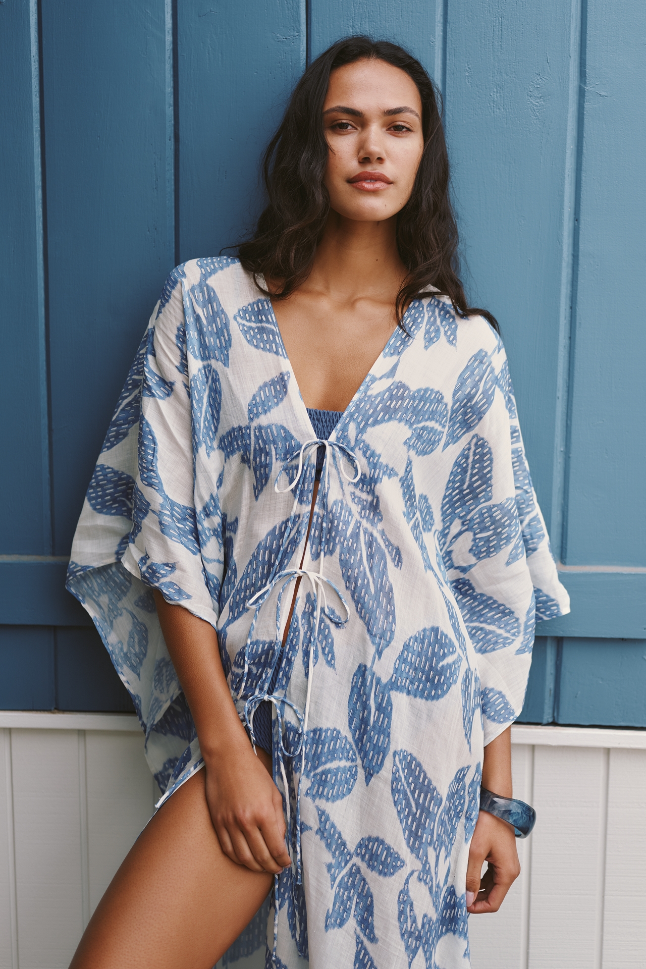 Celandine Botanical Sheer Kaftan