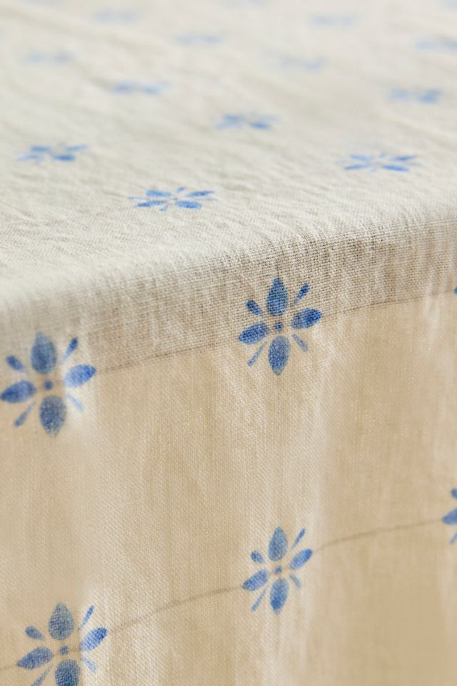 Tilework Linen Tablecloth #1