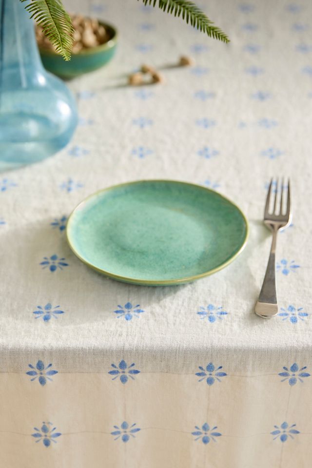 Tilework Linen Tablecloth #2