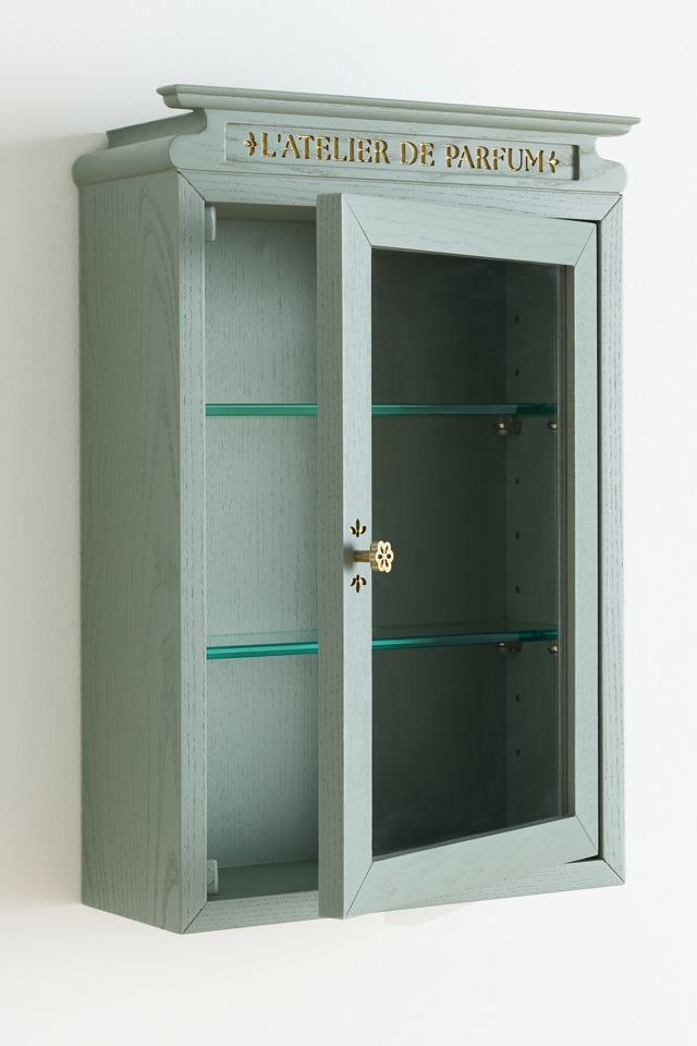 Heather Wood Apothecary Bathroom Cabinet #1