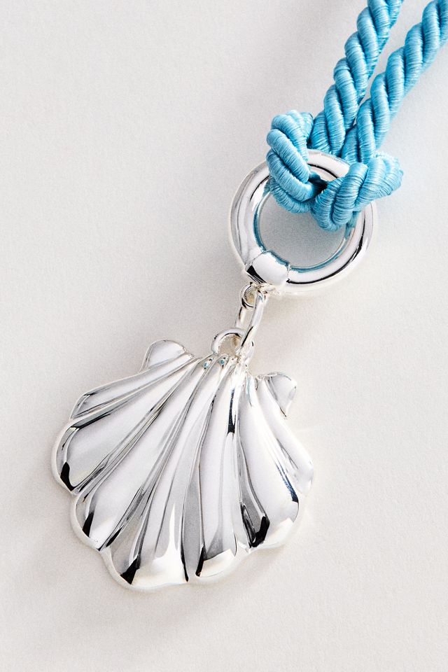 Timeless Pearly Shell Pendant Corded Necklace #1