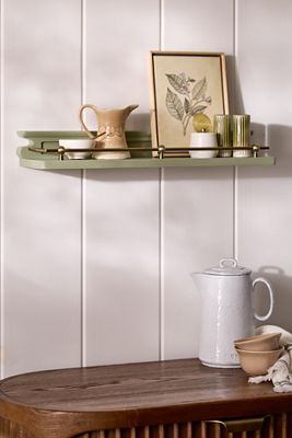 Heather 24" Single-Ledge Shelf with Rail