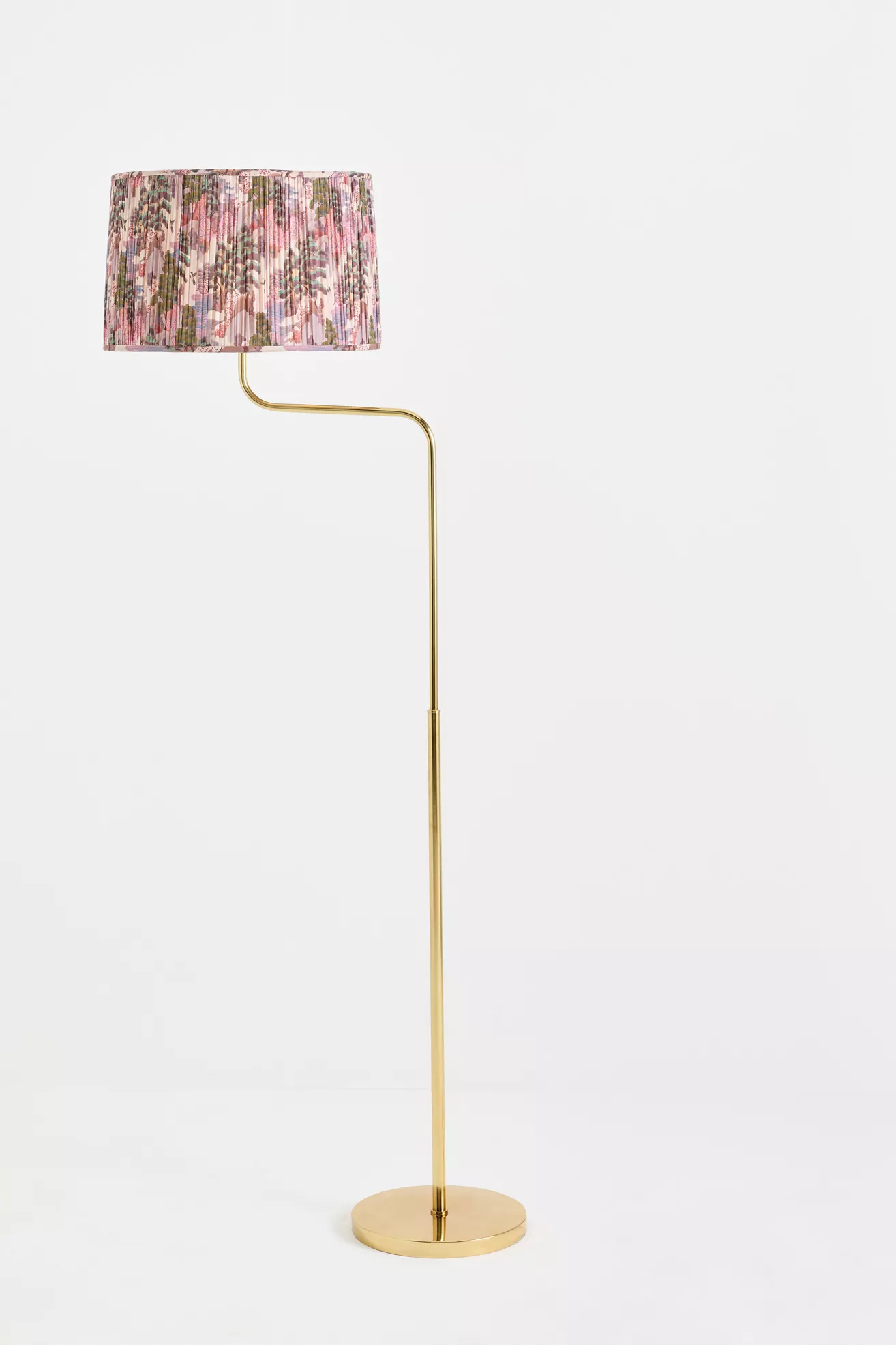 Wave Curved Antique Brass Floor Lamp Base - thumbnail 5