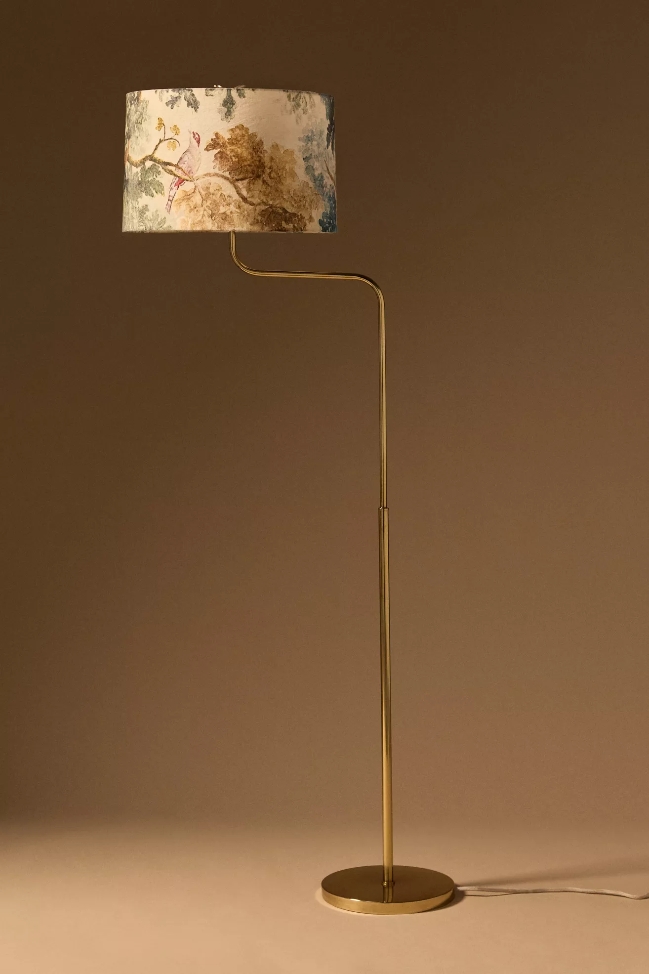 Wave Curved Antique Brass Floor Lamp Base - thumbnail 7