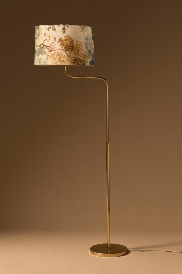 Wave Curved Antique Brass Floor Lamp Base #6