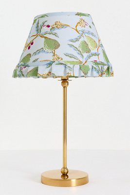 Lee Ruffle Printed Shade Brass lamp - Multiple colors