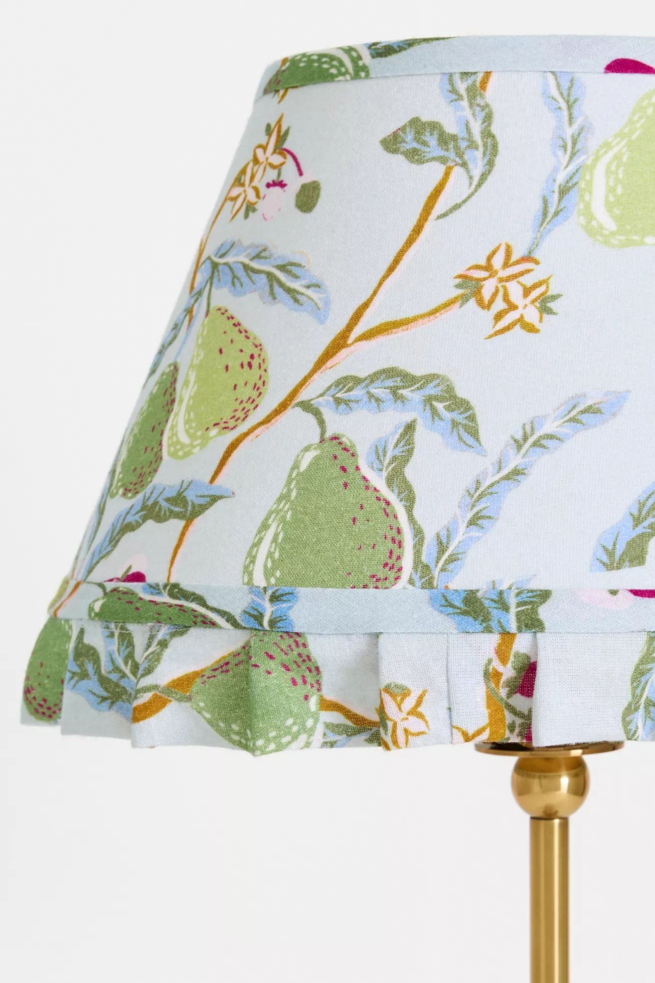 Lee Ruffle Printed Shade Brass Table Lamp - thumbnail 3