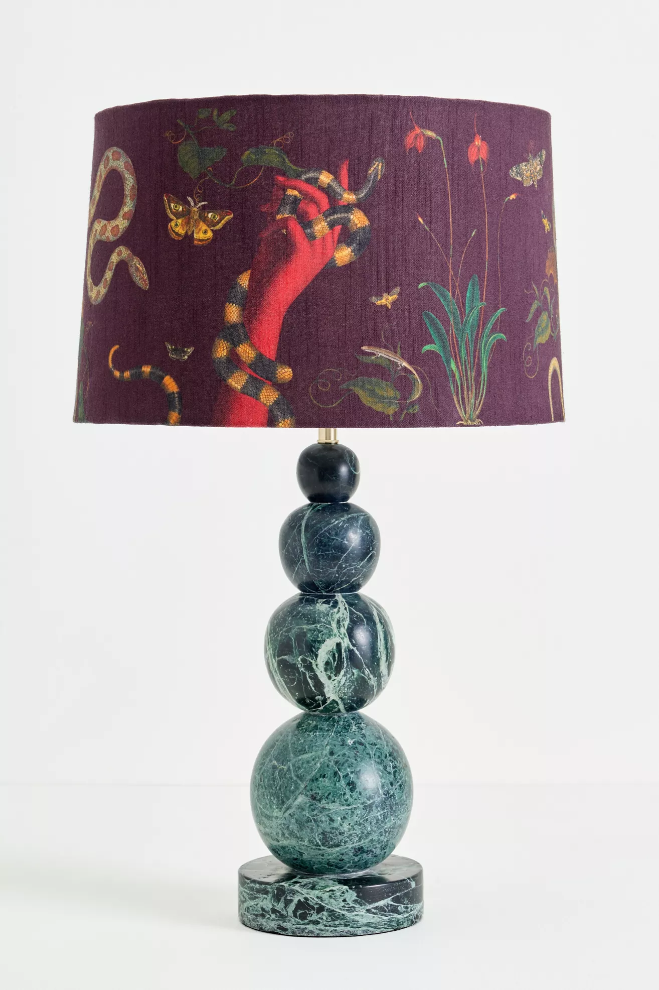 Marble Bobbin Table Lamp Base - thumbnail 4