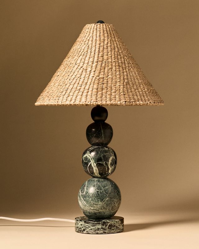 Marble Bobbin Table Lamp Base #2