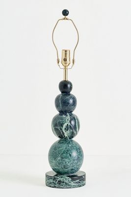 Marble Bobbin Table Lamp Base