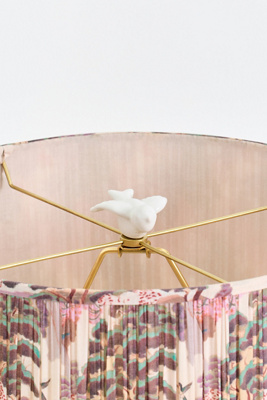 Anthropologie Ceramic Dove Decorative Light Finial