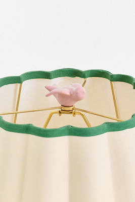 Anthropologie Ceramic Dove Decorative Light Finial