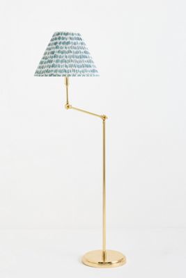 Articulating Antique Brass Floor Lamp Base