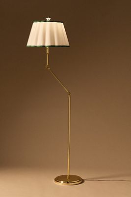 Articulating Antique Brass Floor Lamp Base