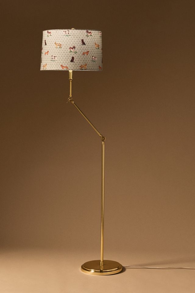 Articulating Antique Brass Floor Lamp Base #6