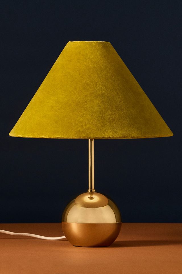 Edie Round Antique Brass Table Lamp Base #3