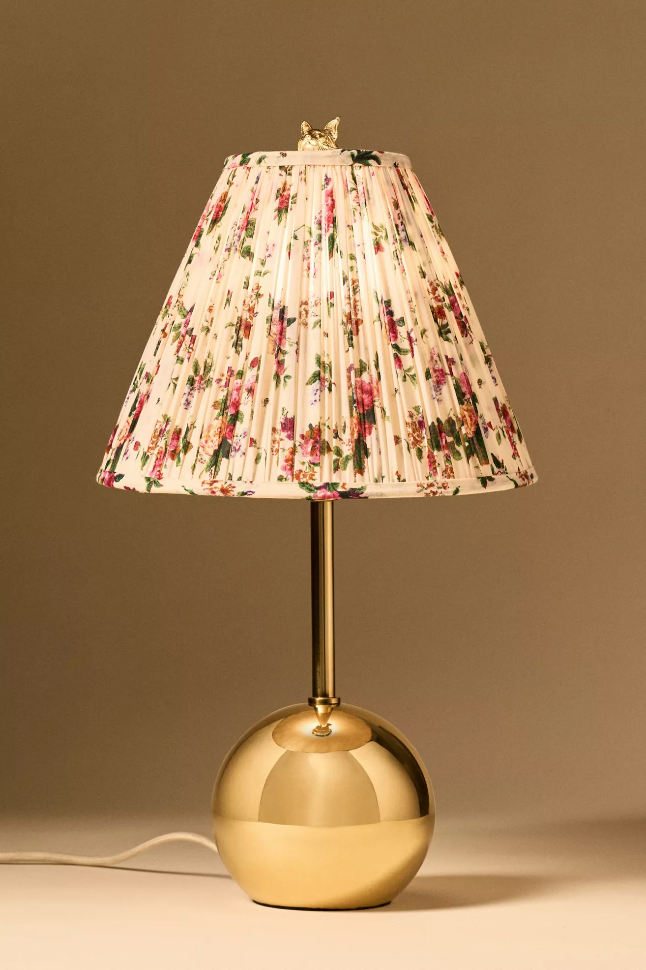 Edie Round Antique Brass Table Lamp Base - thumbnail 3