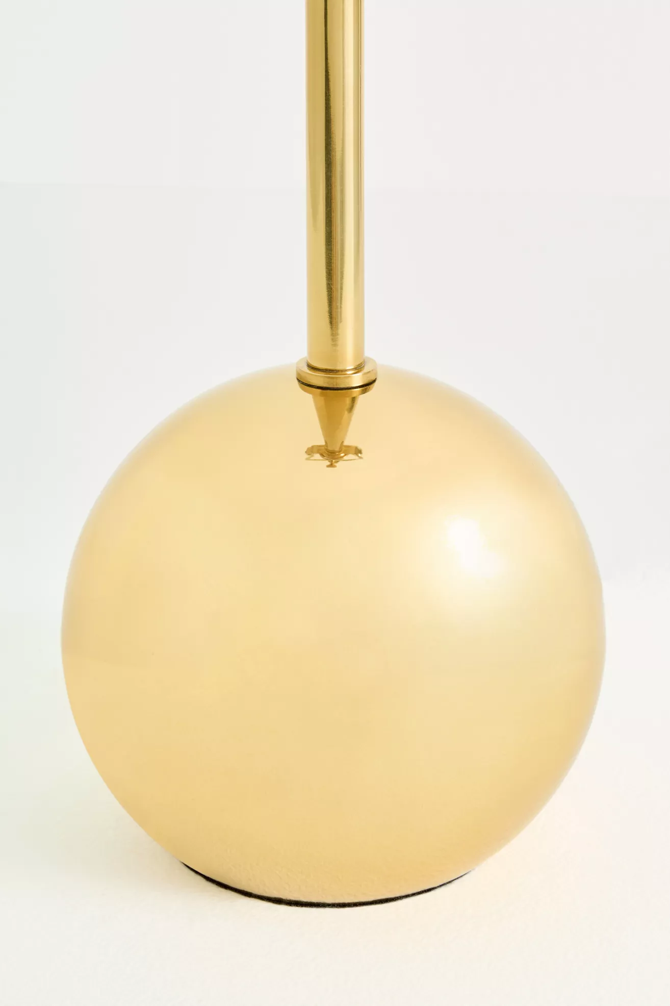 Edie Round Antique Brass Table Lamp Base - thumbnail 2