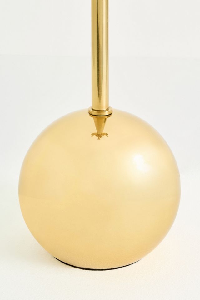 Edie Round Antique Brass Table Lamp Base #2