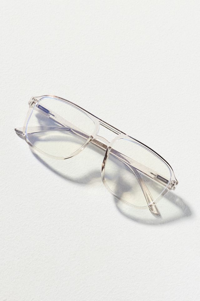 『EYE 770 CLEAR』 Eyeking Clear Aviator Bluelight Readers | Anthropologie