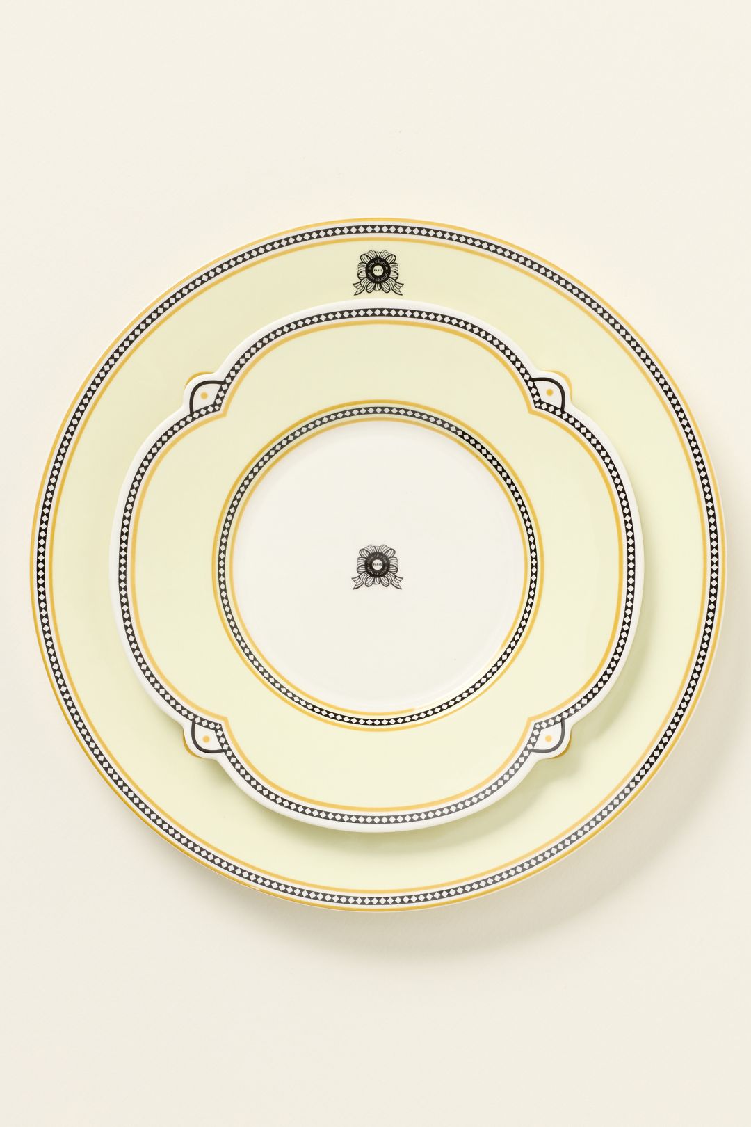 Louella Stoneware Dessert Plate, Set of 4 - Yellow, Set Of 4