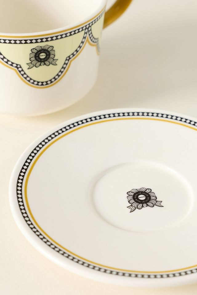 Louella Stoneware Mug & Saucer #3
