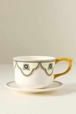 Louella Stoneware Mug & Saucer