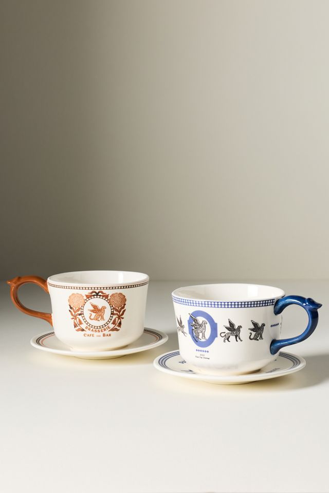 Reverie Stoneware Mug & Saucer #1