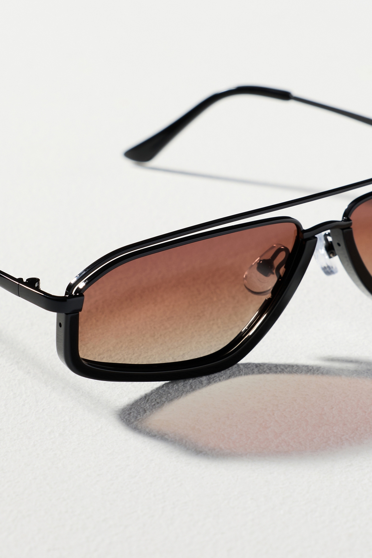 Eleventh Hour Polarized Slim Metal Aviator Sunglasses