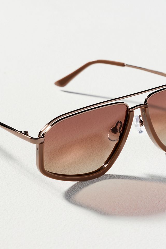 Eleventh Hour Polarized Metal Aviator Sunglasses #2