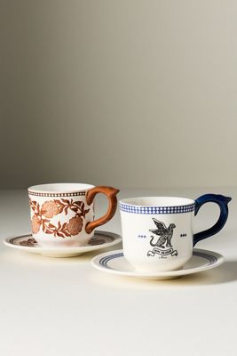Reverie Stoneware Espresso Cup & Saucer