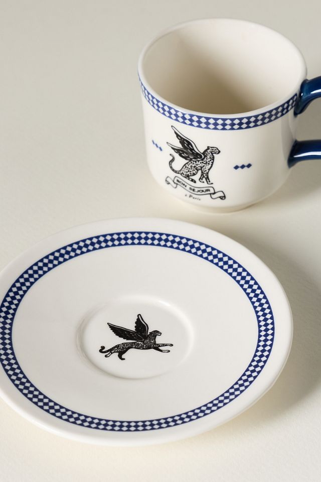 Reverie Stoneware Espresso Cup & Saucer #2