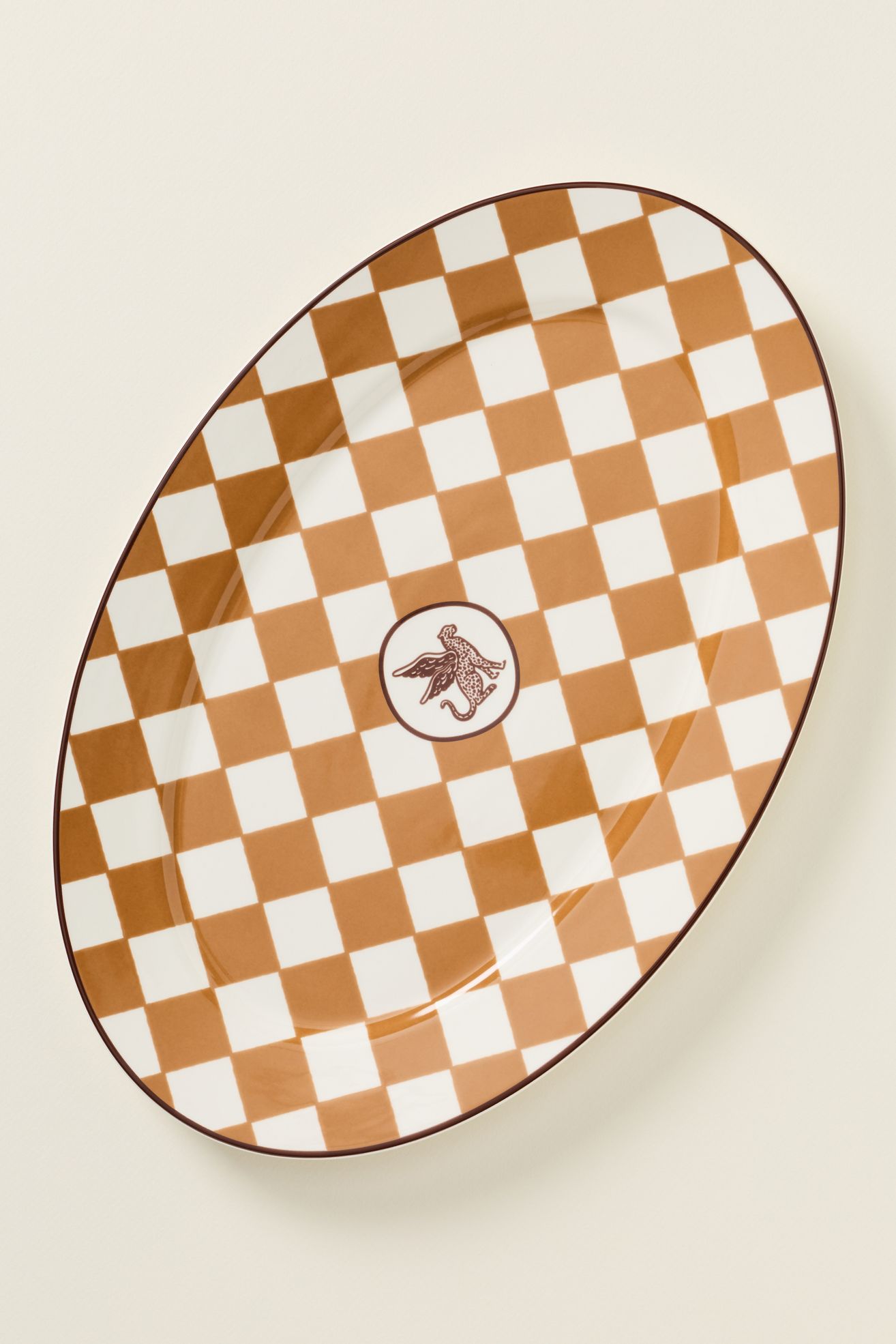 Cuadro Stoneware Platter - Brown Pattern, One Size