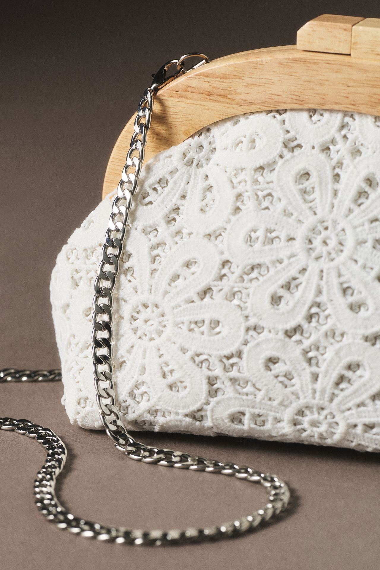 Olga Berg Bonnie Lace Clutch