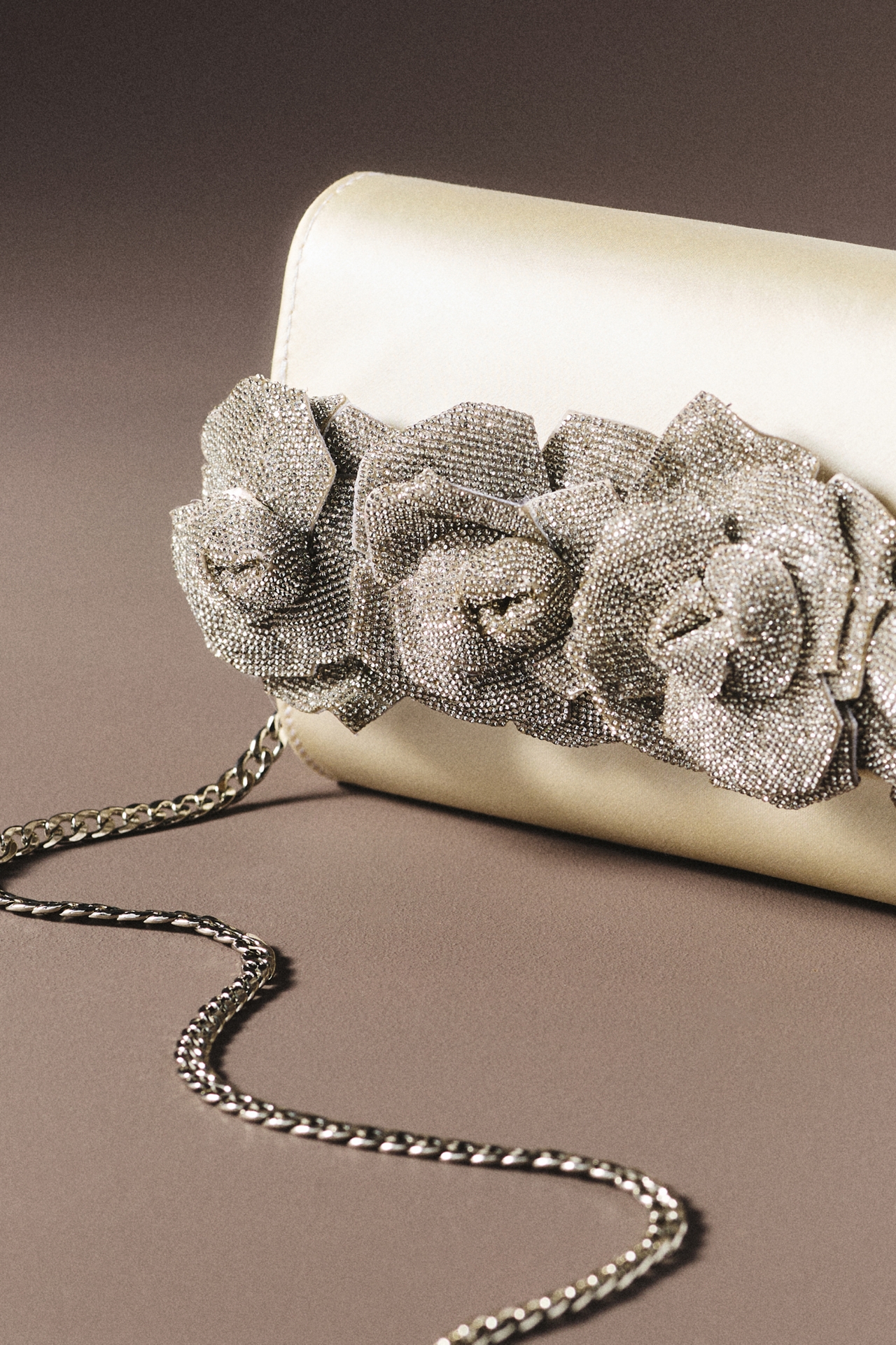 Olga Berg Stella Rosette Clutch Bag