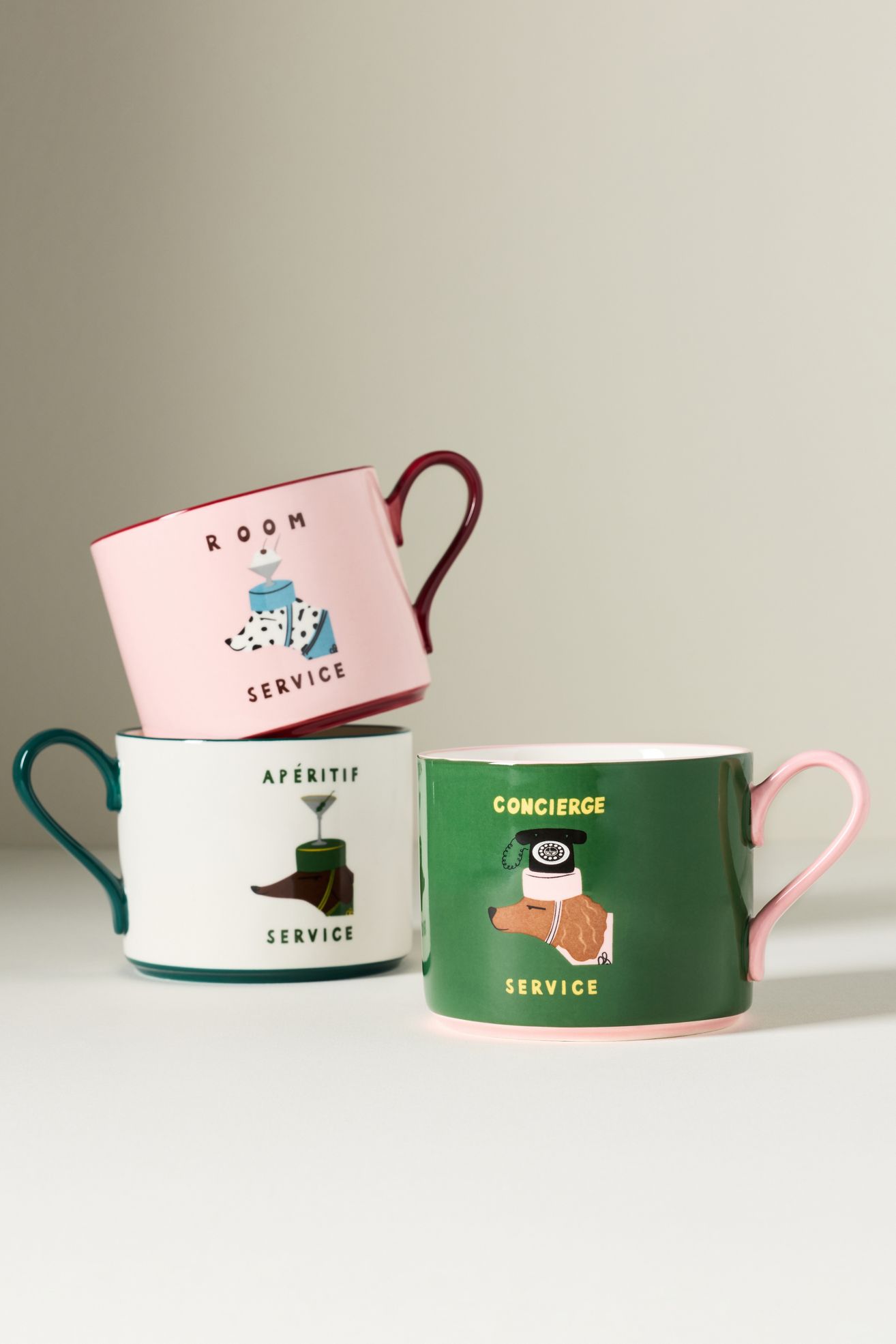 Nephthys Foster Stoneware Hotel Dog Mug - White, One Size