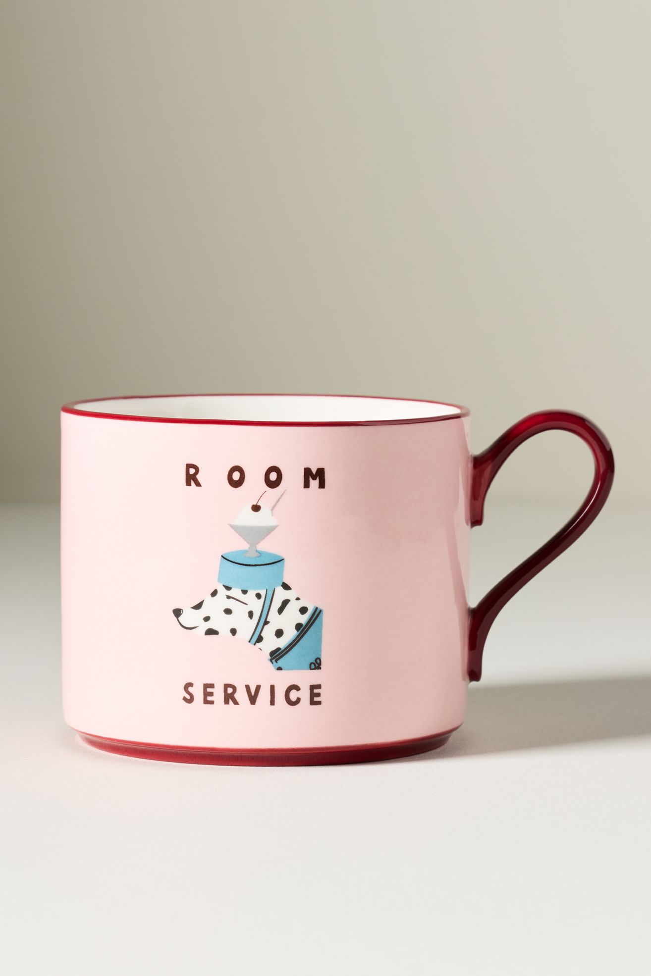 Nephthys Foster Stoneware Hotel Dog Mug - Medium Pink, One Size
