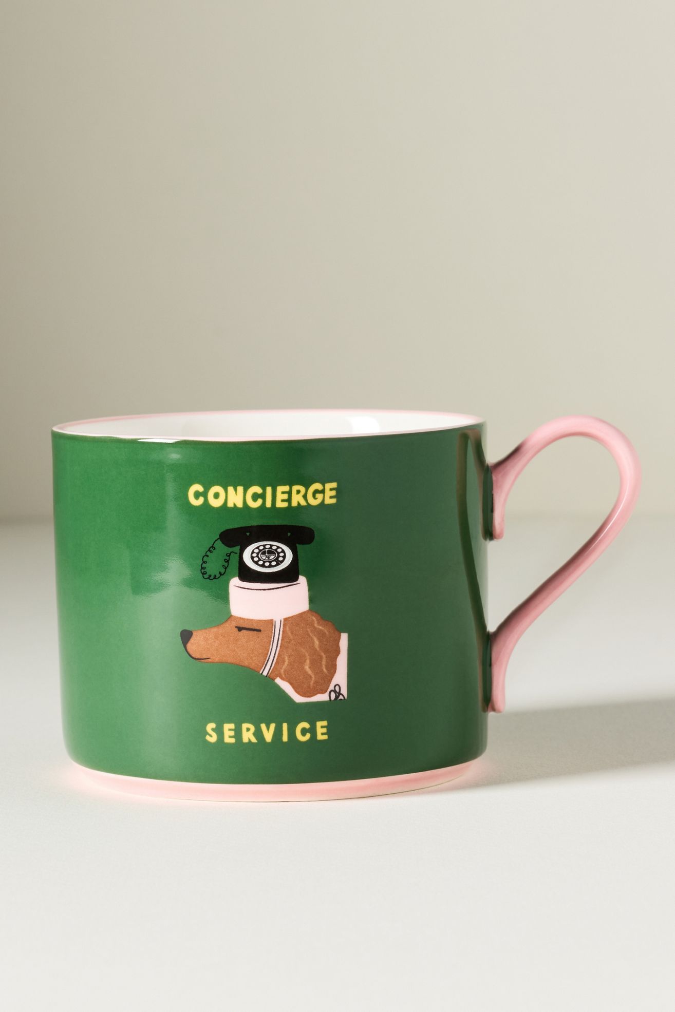 Nephthys Foster Stoneware Hotel Dog Mug - Pine, One Size