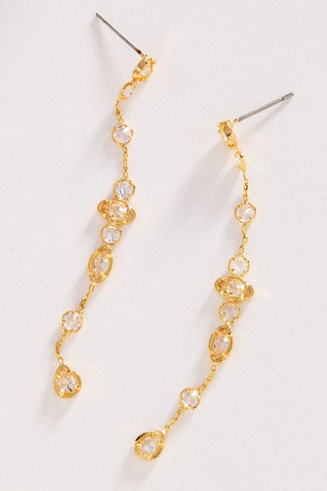 Delicate Stone Drop Earrings #1